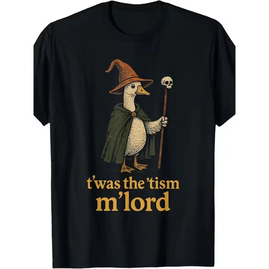 item picture funny meme twas the m lord silly goose graphic kids t shirtfashion boutique t shirt casual wearpattern print crew neck t shirt gift