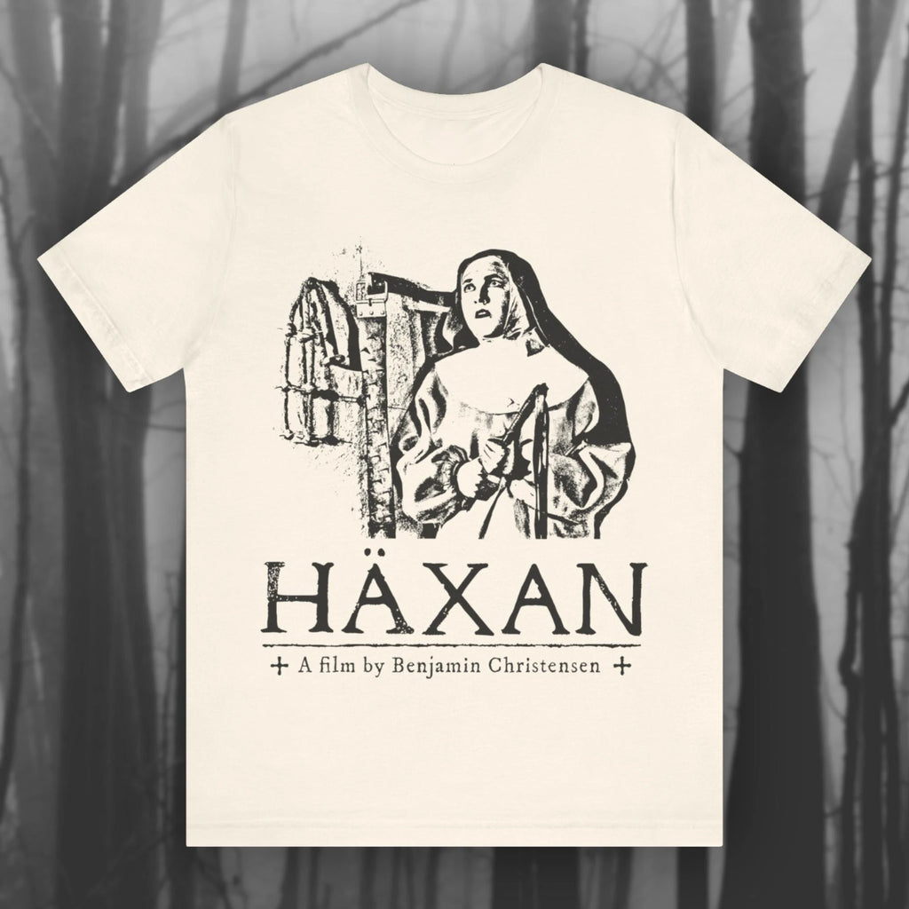 Haxan Silent Movie T-shirt Horror Movie T-shirt Witchcraft T-shirt Ghost Movie Black Magic Gothic Unisex Short-sleeved T-shirt
