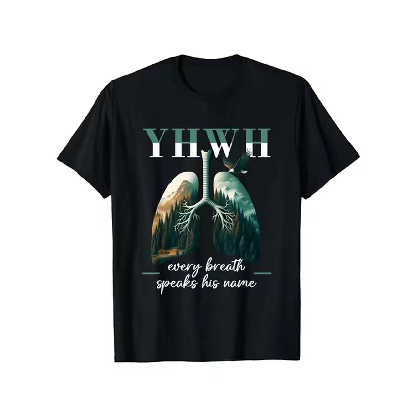 item picture mens cotton name t shirt inspirational breath speaks his name design with lungs graphic black casual short sleeve tee for able clothing inspirational print stretchable fabric