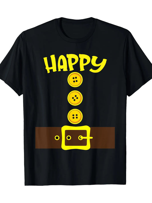 Dwarf Easy Halloween Costume Men Women Dwarf Group Matching T-Shirt220g 100% Cotton Cotton Casual Short Sleeve Tee Soft, Comfortable & Machine Washable-Ideal for Casual Attire & Unique Gift, All-Season Casual Wear for Sport Fans|Playful Design Tee|