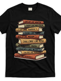 Black History Month Gift T-Shirt for African American Leaders And Teachers - Unisex Teenager Short-Sleeve Top Featuring Inspirational Quotes And Book Designs, Round Neck Casual Shirt, Machine Washable, For Teenager