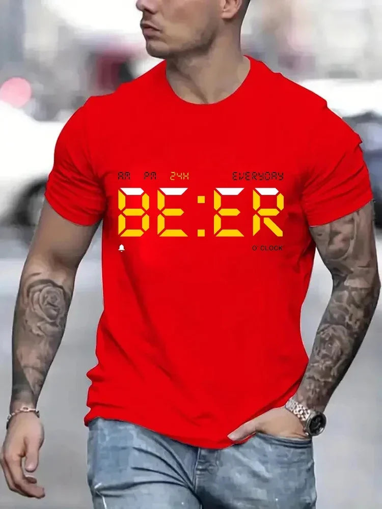HOT SALE Men's T-shirt vintage T-shirt round neck T-shirt classic men's clothing oversized top fashion Harajuku men's clothing