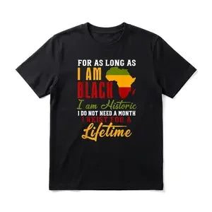 African Heritage Pride Men's Graphic TShirt, 100% Cotton Short Sleeve Soft Top, Bold Typography Graphic Print Design, for Daily Wear, Streetwear, Juneteenth, Gift for Men, Women and Friends
