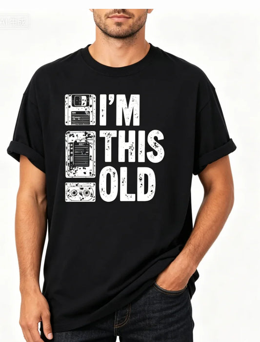 Comfort This Old T Shirt, Retro TV Shirt, Funny Old Age Tee, Nostalgic T-shirt, Retro Casette Style Sweatshirt, Old Tech Tee