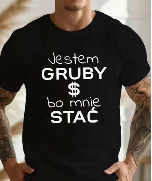 Fun Polish Crinkle Plus Size Men's T-Shirt, PLUS SIZE 2025 Men's Summer Fashion Casual Versatile Letter Soft Crew Neck T-Shirt