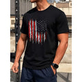 item picture mens distressed american flag graphic t shirt 2026 summer short sleeve tee 220g lightweight printed shirt casual fitness workout t shirt for gym running everyday wear