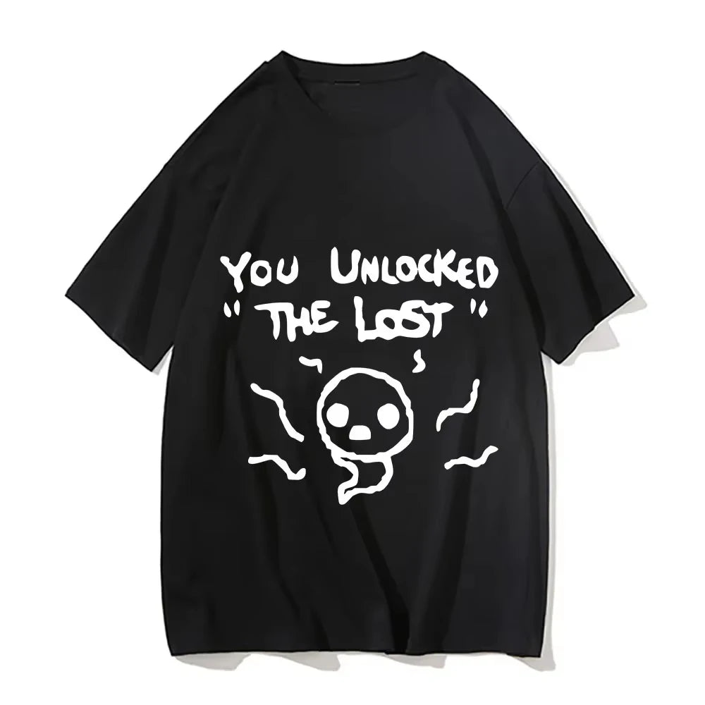 Isaac Print T-shirt for Men /Woaen Casual Fashion Summer Cotton Short Sleeve Cartoon Casual Oversized Clothing for Men and Women