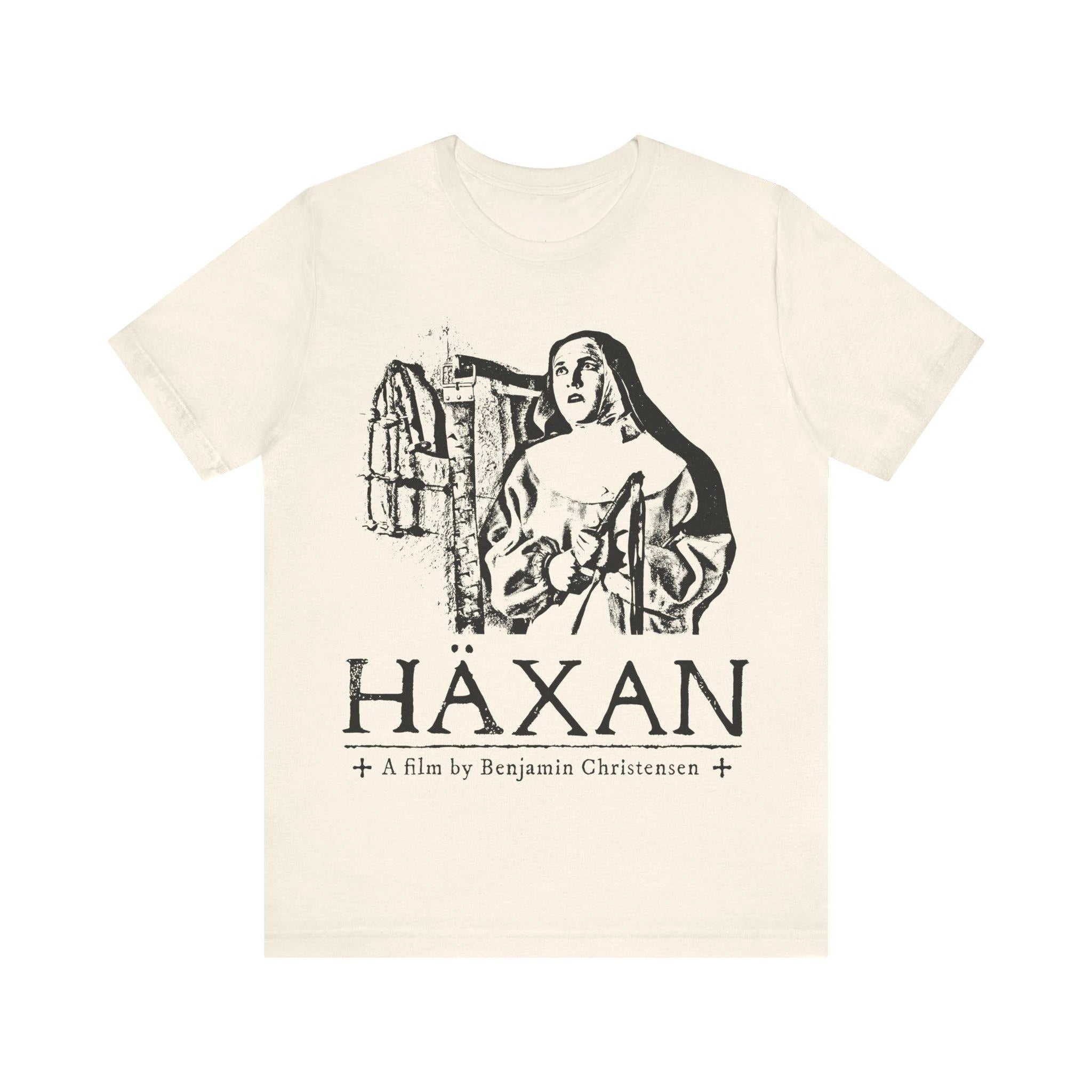 Haxan Silent Movie T-shirt Horror Movie T-shirt Witchcraft T-shirt Ghost Movie Black Magic Gothic Unisex Short-sleeved T-shirt