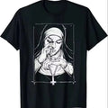 Evil Dark Style Take Drugs Nun T Shirt Free Harajuku Casual New Arrival Summer Men Print T Shirt Casual Cool Male's Tops 80036