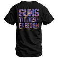 Men's Cotton Menswear Casual Short-Sleeve Print Athletic T-Shirt - Guns, Grit, and Freedom Sports Top