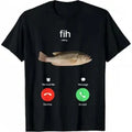 100% Cotton Men's Shortsleeve Round Neck Sports & Outdoor T-Shirt - Clothes with Call Reminder (Accept/Decline/Message), Casual Streetwear, Ideal Gifts for Boyfriend, BF Birthday Gifts