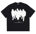 Unisex Blurry Figure Graphic T Shirt Fashion YCOA Letter Print Crew Neck Short Sleeve Casual Tee Streetwear Style For Men Women Tops