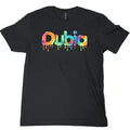 Dubia Drip Shirt, Fitted Casual Joke Tee, Funny Meme T-Shirt, Street Fashion Casual Short Sleeve Round Neck T-Shirt for Daily Wear, Men's Solid Color Crewneck Tee for Gym & Casual