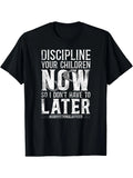 Men's Cotton Correctional Officer T-Shirt - Casual Round Neck, Stretch Fabric, Machine Washable - All Seasons Printed Tee, Classic Retro Style, Round Neck Short Sleeves, Machine Washable, Ideal for Casual SportWear, Comfortable Tee Graphic Print