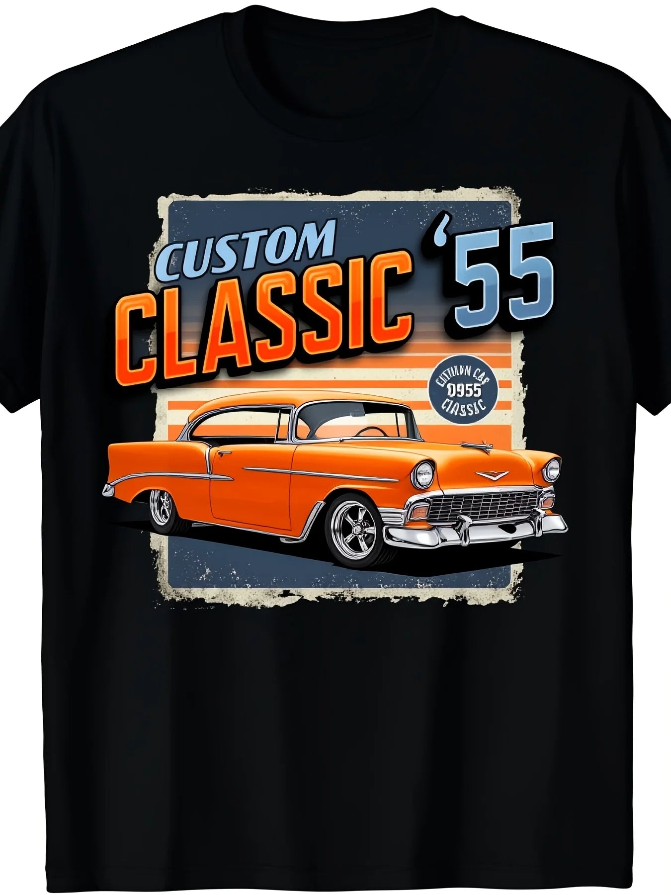 1pc Vintage 1955 Classic Car Graphic TShirt Retro 50s Automotive Design with Classic '55' Numbered Car 1955 License Plate Soft Breathable Crew Neck Tee for Men Unisex Lightweight Regulapure Breathable sweatwicking and soft suitable for daily commute