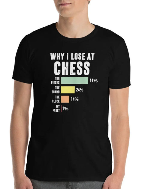 Funny Chess T-Shirt  Why I Lose Chess Player Gift T-Shirts