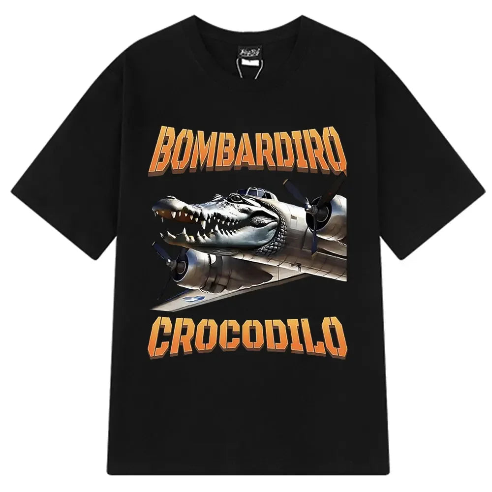 HOT  Brr Brr Patapim T Shirt Funny Italian Brainrot Meme Graphic T-shirt Men Women Summer Cotton Cozy Soft O-Neck T-shirts Tops