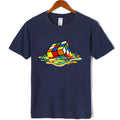 Summer T-shirt High Quality Soft and Comfortable Cotton Magic Square Print O Collar Men's T-shirt Casual Cool Hip Hop T-shirt