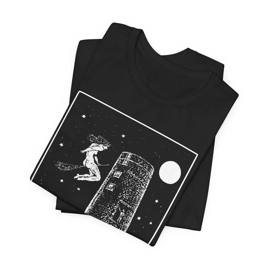 HOT SALE Witch Mill Vintage Voodoo T-shirt Black Magic T-shirt Creepy Shirt Witch Gothic Fashion Unisex Jersey Short Sleeve TEE