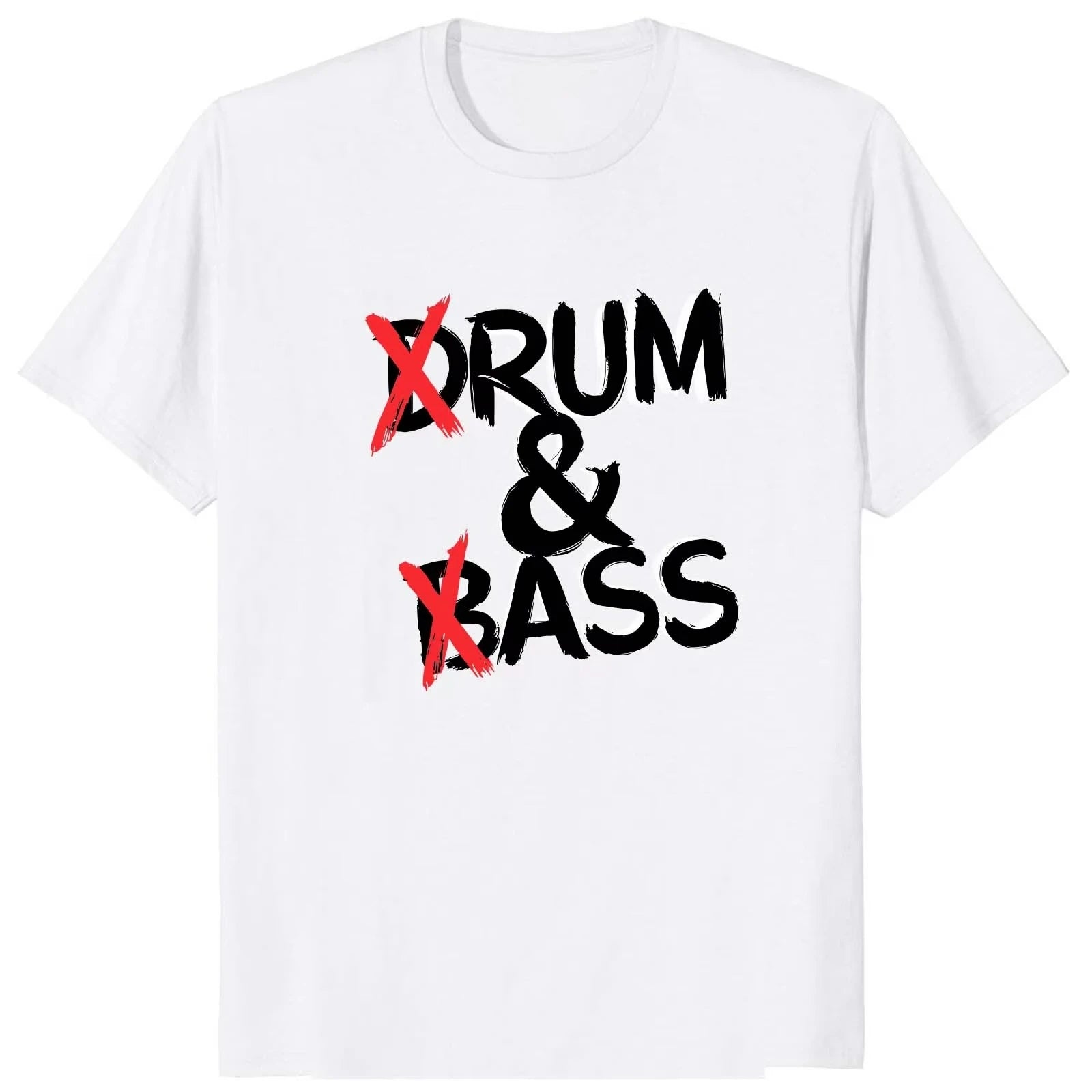 HOT SALE Funny Drum & Bass T-shirt Rum & Butt Lover Joke Y2k Short Sleeve Cotton Soft Neutral O-neck Summer T-shirt Top