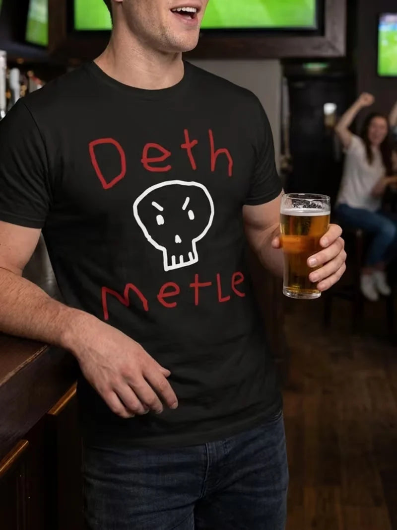 Men'S T-Shirt {Flame Skull Design} Great for Casual Wear At Home, Outdoors, or The Gym T-Shirt