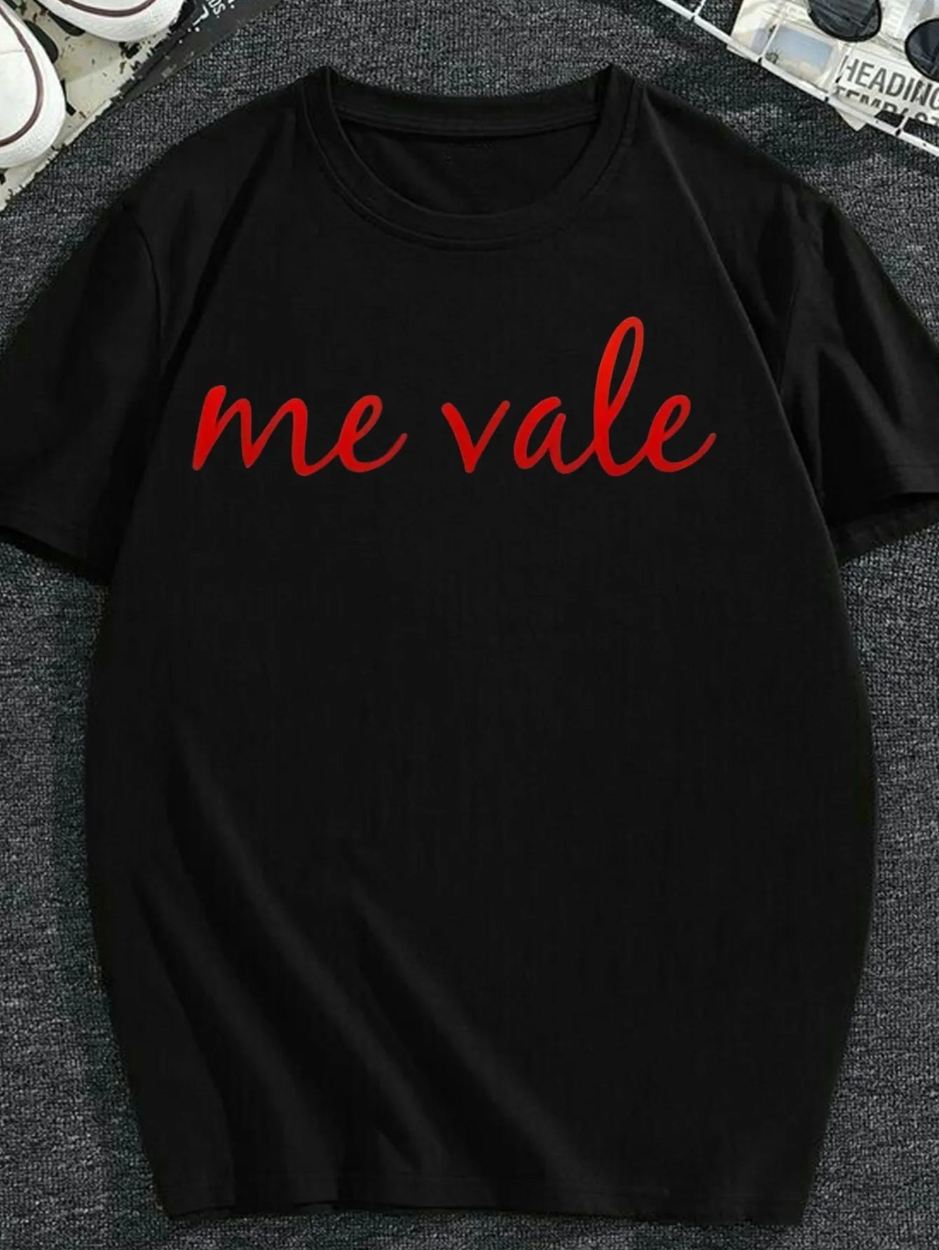 Men's & for Man and Women's Spanish No Me Importa Retro Mexican T-Shirt - 220gsm Heavyweight Pure Vintage Graphic Tee with Red Lettering - All-Season Casual & Formal Wear, Unisex Fit for Everyday Special O