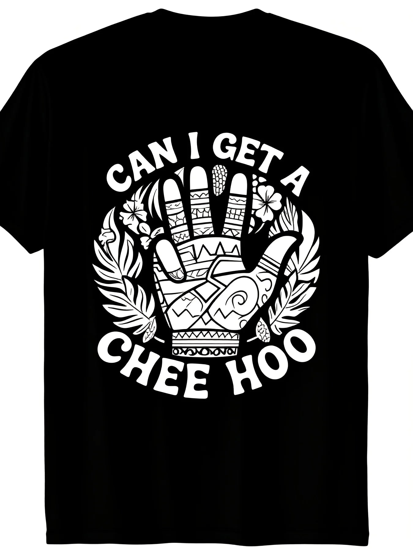 Men'S Unisex Pacific Islander Chee Hoo Graphic T-Shirt Heavyweight Pure Retro Polynesian Design with Hawaiian Tribal Print Maori Tattoo Art Breathable Sweatwicking and Soft Suitable for Daily Commutes Lounging at Home and Casual Wear