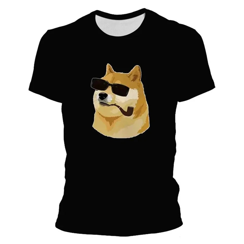 HOT SALE Meme Balltze Cheems RIP Grpahic T Shirt for Men Clothing Funny Doge Fans T-shirts Fashion Streetwear Casual Unisex Tops
