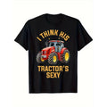 item picture mens funny tractor themed t shirt i for his tractors graphic with red yellow tractor design short sleeve round neck casual tee for farming agriculture events casual attire