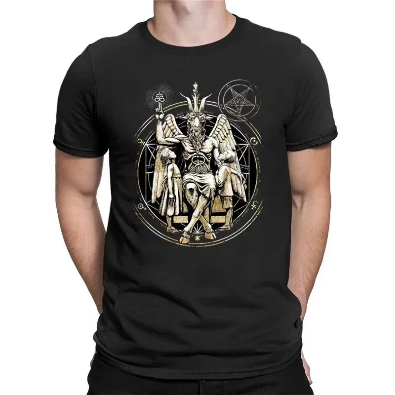 Devilish Demon Buffy Motte T-shirt Summer Short-sleeved Cool and Breathable Pattern T-shirt Top Comoro Vintage Casual Streetwear