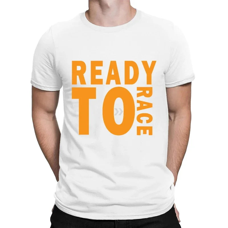 HOT SALE Ready To Race Summer T Shirt Novelty Tops Enduro Cross Motocross Bitumen Bike Life Tees Men Clothes Printed T-Shirt