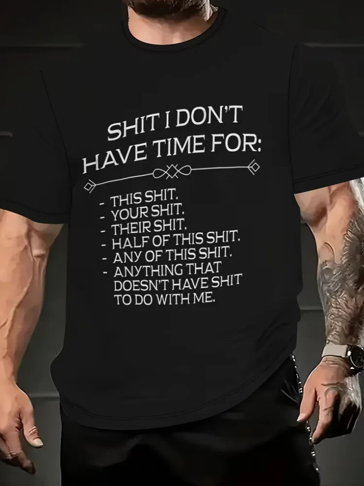 Suitable for Daily Wear T-Shirt Plus Size Men'S Casual Short Sleeve, Casual Athletic T-Shirts