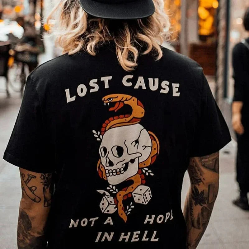 HOT Summer Cool Harajuku Gothic Skulls T-shirts Men Short-sleev Tops Hip-hop Punk Tee Male S-4XL Tees Summer Ropa Hombre Tee