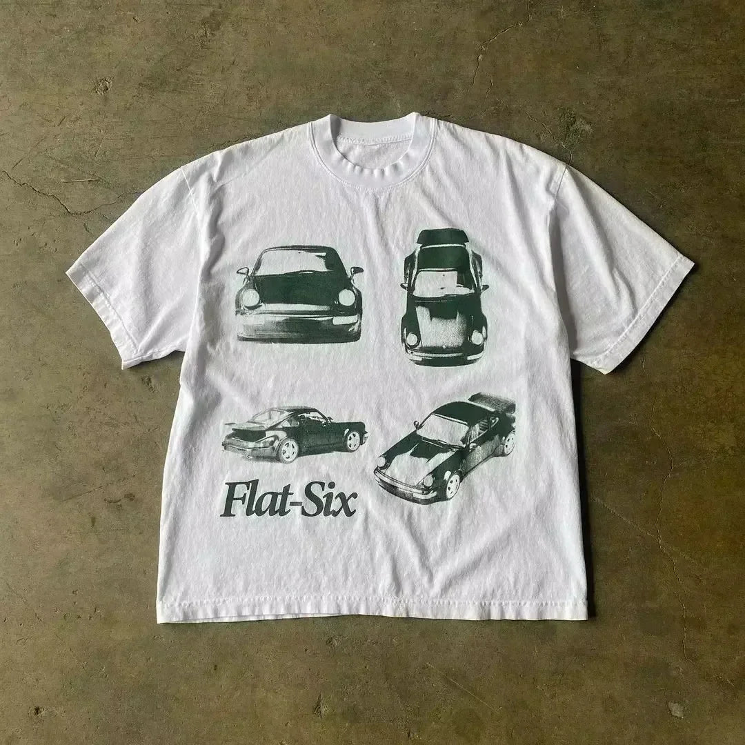 2025 Summer Fashion Tee Men Women Cotton T-shirt Y2K Loose Street Letter Print Short Sleeve Casual T-shirt  Retro Harajuku Top