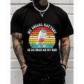 Lady's Smooth Cotton Seamless Vintage "My Social Battery Is As Dead As My Dad" Graphic Short-Sleeve Solid Sports Top, Casual Everyday Streetwear