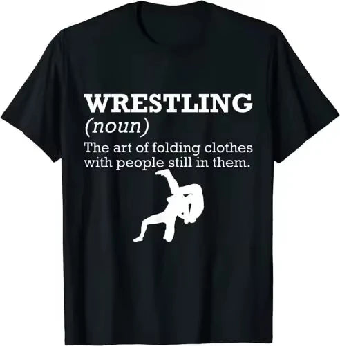 Fresh  New Qualifier Fun Definition Wrestling Wrestler T-shirt Harajuku  T Shirts for Men Oversized T Shirt