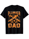 A Men'S T-Shirt for a Plumber Dad, Made of Quality Material