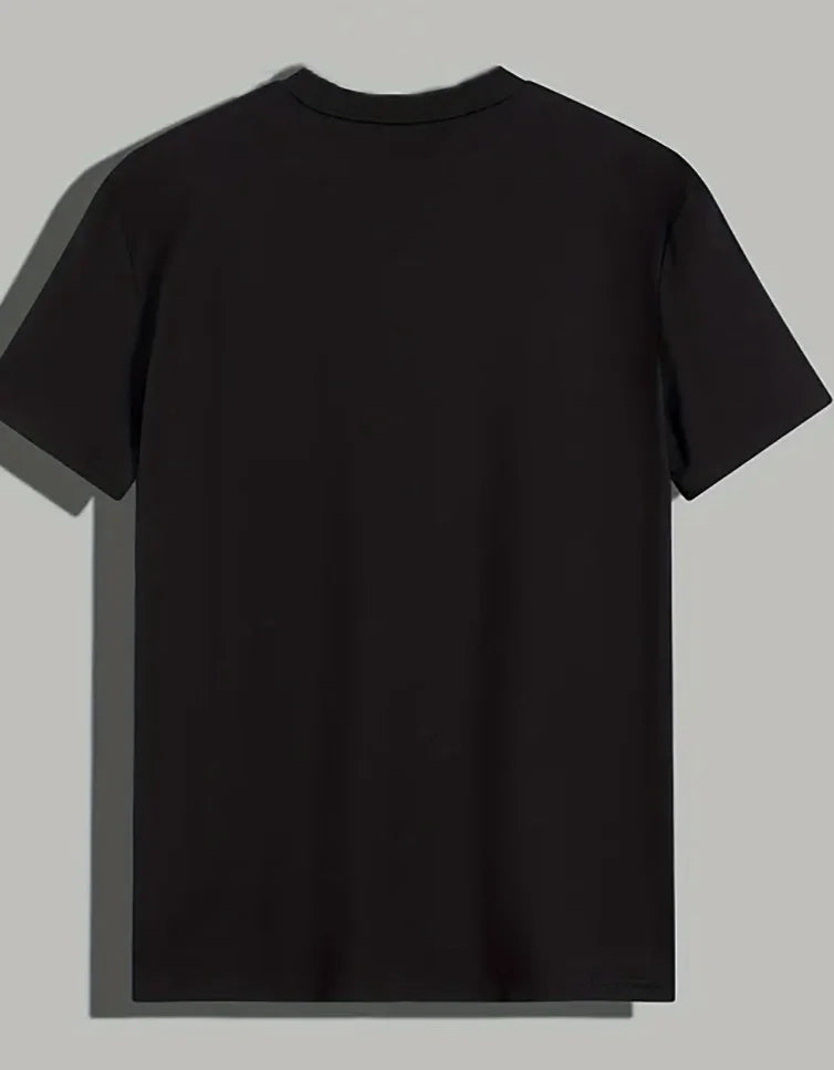 One Men's Retro Pixel Print T-shirt, Featuring A Colorful Spectrum Breathable and Comfortable Fabric, Crew Neck, Short Sleeves