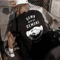 HOT Summer Cool Harajuku Gothic Skulls T-shirts Men Short-sleev Tops Hip-hop Punk Tee Male S-4XL Tees Summer Ropa Hombre Tee