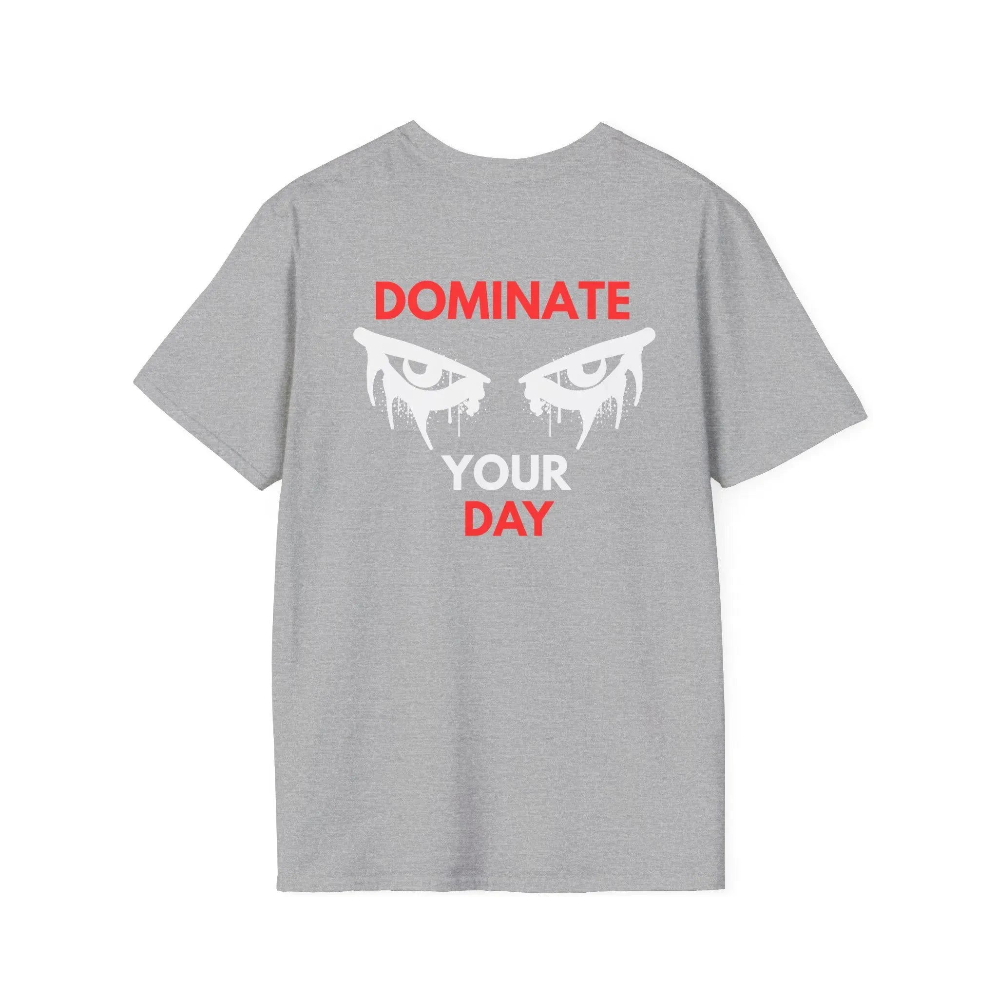 HOT SALE Funny Dominate Your Day T-Shirt Cotton Printed Round-neck High-quality Casual Fitness Streetwear Comfortable T-shirt