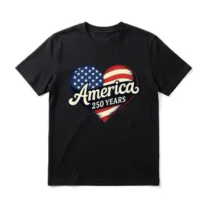 Patriotic America Men's Graphic TShirt, 100% Cotton Short Sleeve Soft Top, Vintage Distressed Graphic Print Design, for Daily Wear, BBQ Party, Independence Day, Gift for Men, Women and Friends