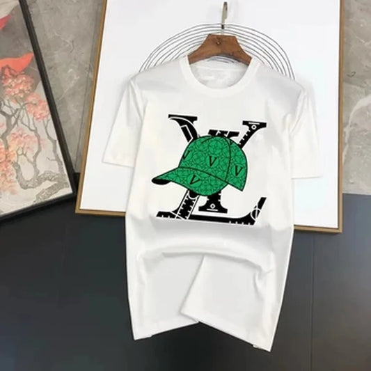 2026 summer fashion trend new brand men's and women's short sleeved T-shirt high-end fashion brand 100% cotton printed T-shirt