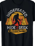Men's Sasquatch Face T-Shirt - Soft Breathable Retro Round Neck Tee with Peekaboo Eye Design & Graphic, Machine Washable Casual Shirt Suitable for Gym, Outdoor Wear, Novelty Gift for Fans ( Sizes)