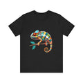 HOT SALE Colorful Chameleon Graphic Tee: Unisex Animal Print Tees Soft and Comfortable T-shirt Graphic Fashion Casual Soft Tee