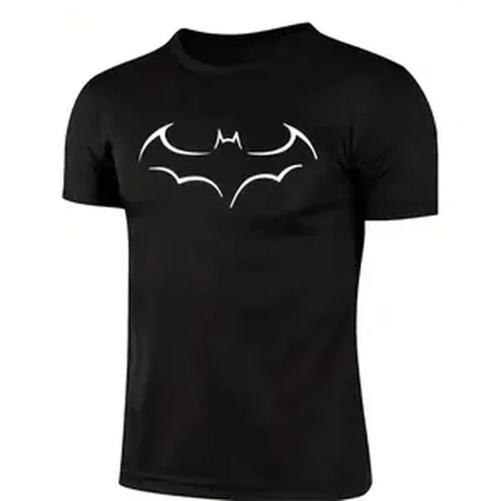 100% Cotton Golf Gift T-Shirt For Men and Women Casual, 2024 Large Size Mens Loose T Shirt, Fashion Bat Print Mens Short Sleeve T Shirt, Summer New Mens Casual T Shirt, Black -1 B13