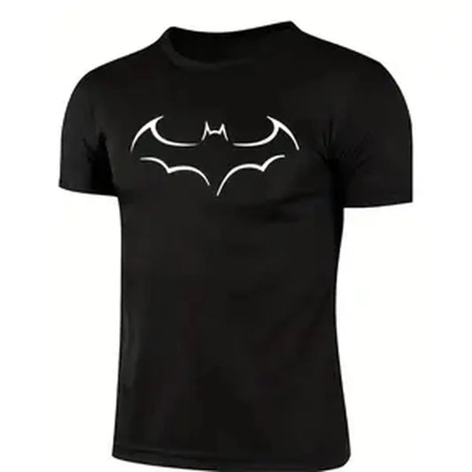 100% Cotton Golf Gift T-Shirt For Men and Women Casual, 2024 Large Size Mens Loose T Shirt, Fashion Bat Print Mens Short Sleeve T Shirt, Summer New Mens Casual T Shirt, Black -1 B13