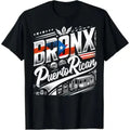 [Bronx Puerto Rican Pride Tee] 100% Cotton Bronx Puerto Rican Pride T-Shirt - Soft, Breathable, Cartoon Print Tee for Men - Machine Washable, Crew Neck, Short Sleeve
