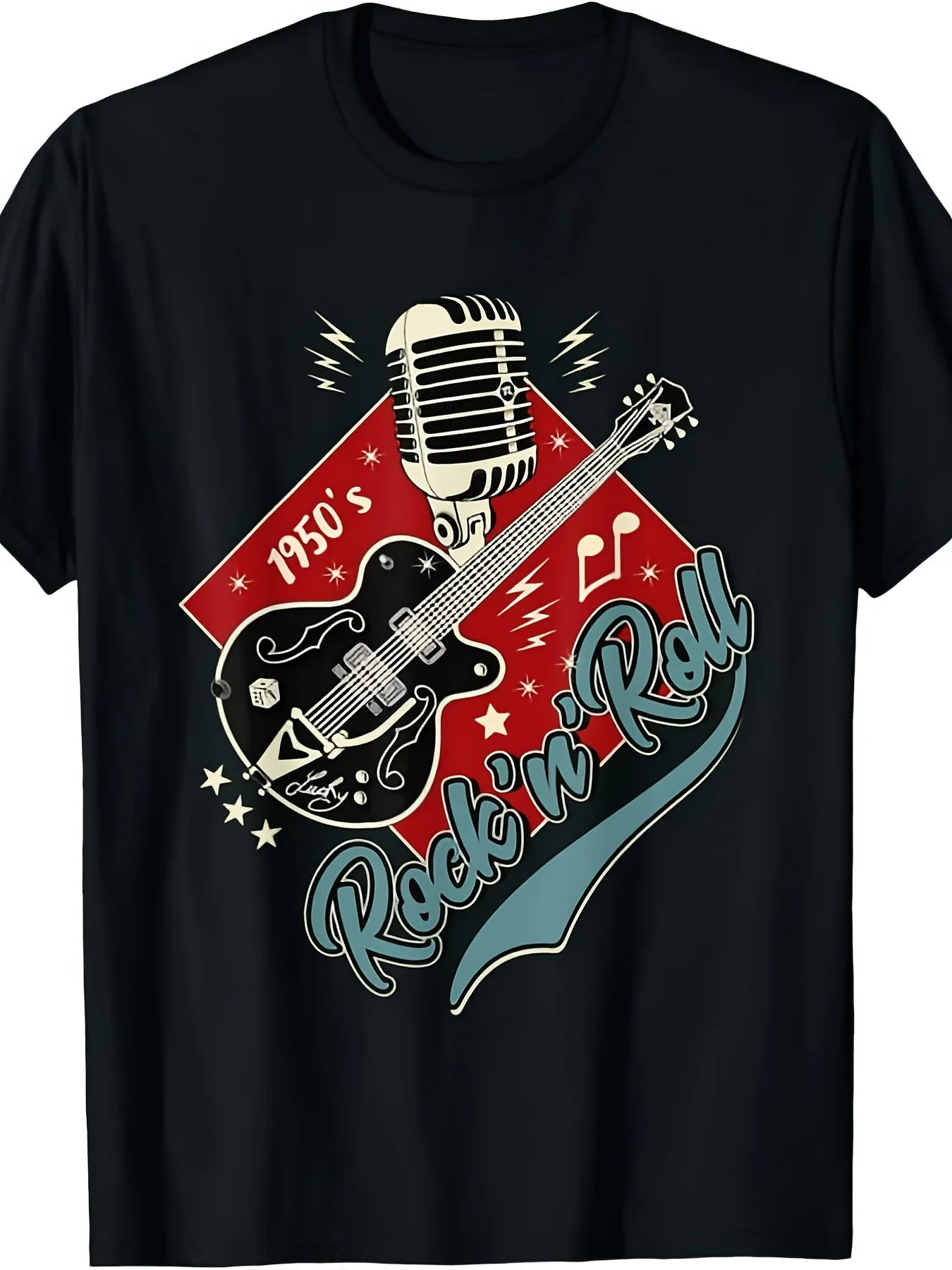 1950S Rockabilly Apparel for Sock Hops And Greasers - Unisex T-Shirt for Summer 2025-2026, Short Sleeves, Made of 220G Pure