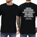 Graphic T-shirt with Progressive Liberal Print, Unisex Soft Cotton Casual Top with a Seamless Round Neck