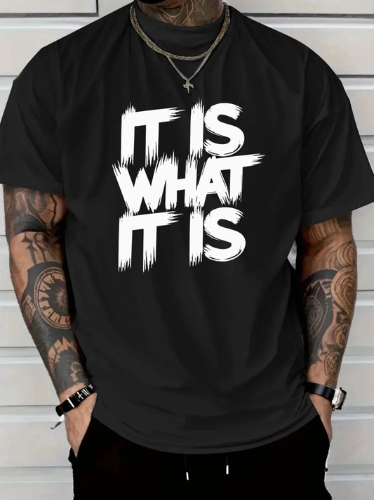 Red Pattern Men'S T-Shirt | Casual Short Sleeve Round Neck, Eye-catching Statement Print, All-Season Comfortable Machine Washable, Simple Fit Top, Plus Size